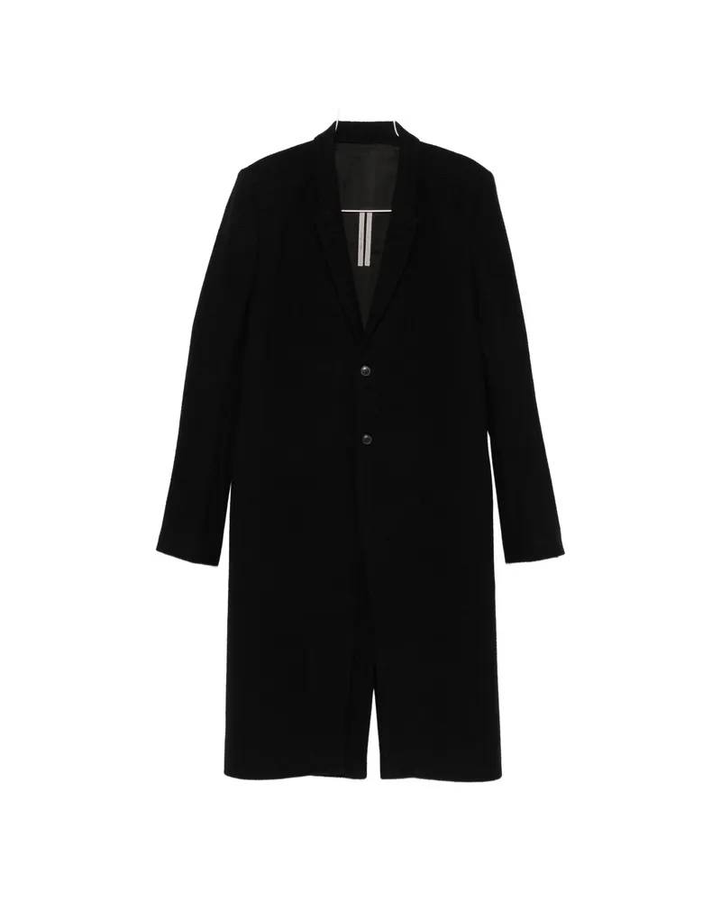 Rick Owens Concordian Single-breasted Tailored Coat Black