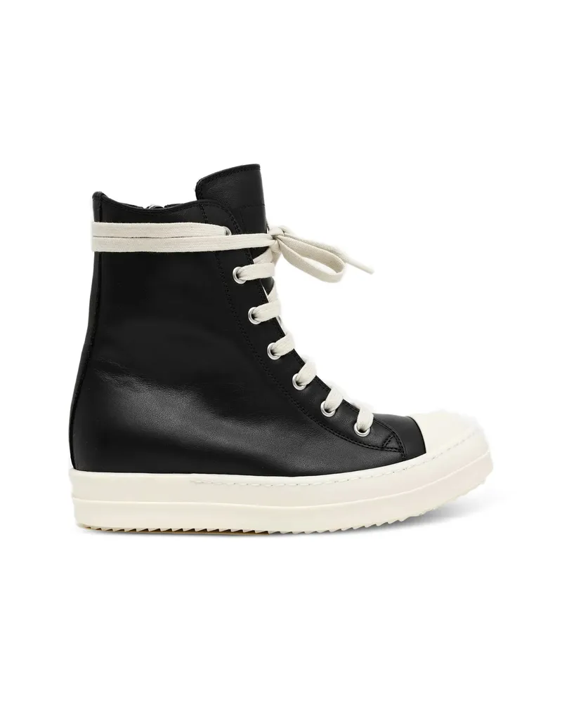 Rick Owens Tower Leather High-top Sneakers Black
