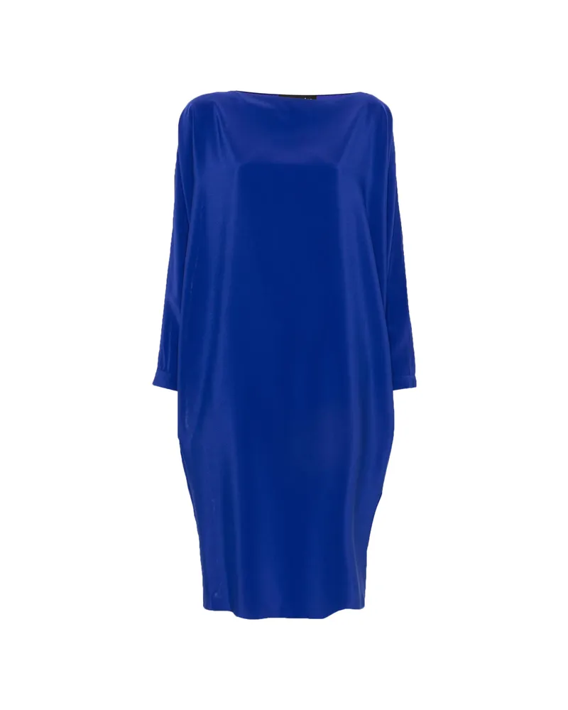 Gianluca Capannolo Margarita Slit-sleeve Boat-neck Midi Dress Blue