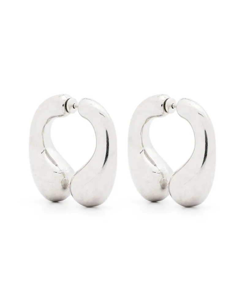 PANCONESI P Helix Earrings Silver