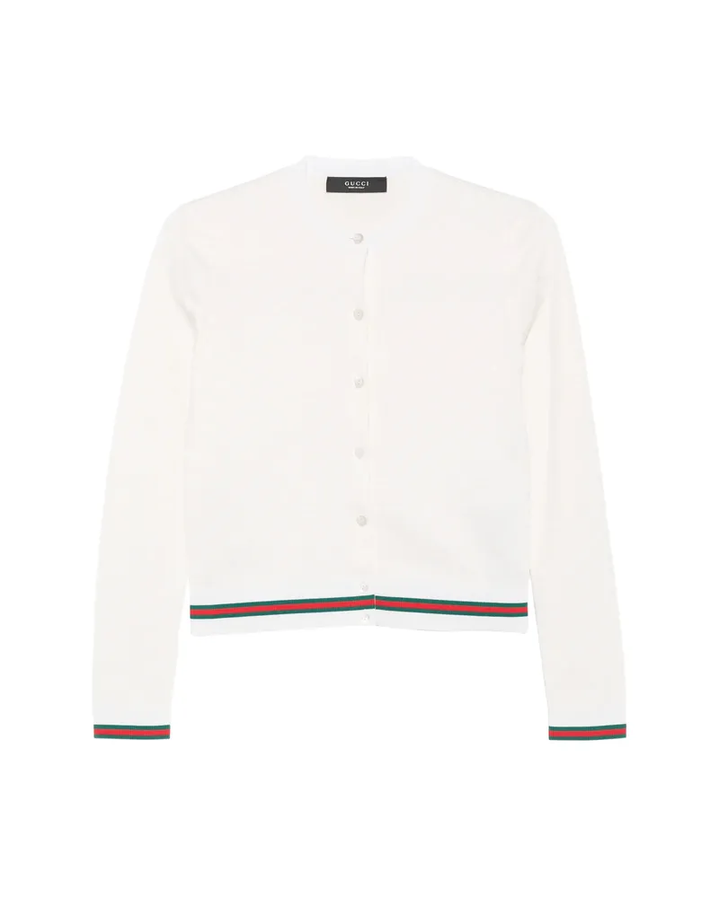 Gucci GG-pattern Cardigan White