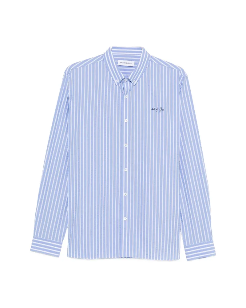 Maison Labiche Malesherbes Striped Shirt Blue
