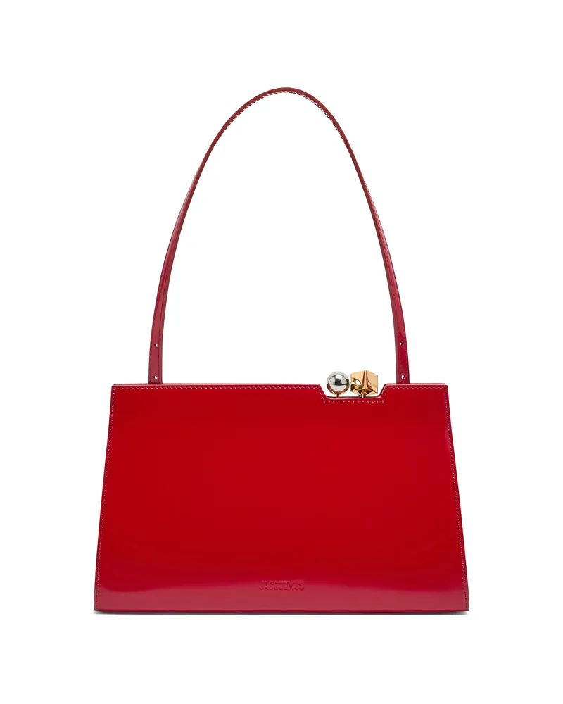 Jacquemus The Salon Charm-detail Shoulder Bag Red