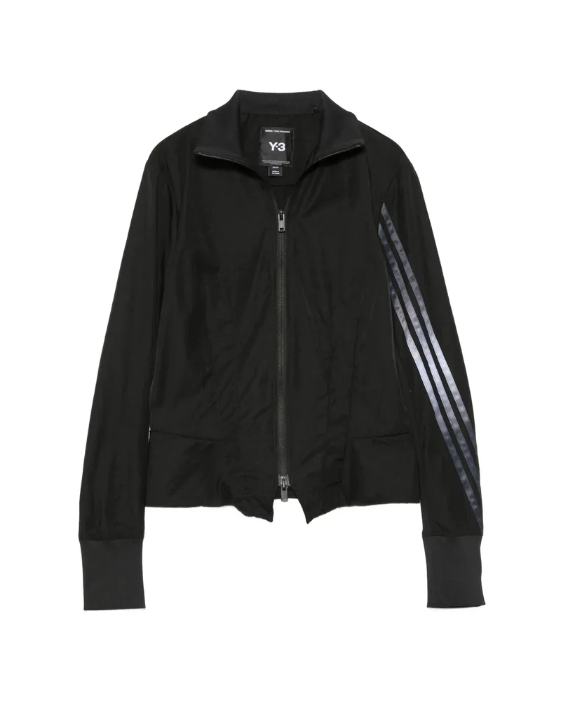 Y-3 GRD 3S NYL TT Stripe-detailing Zip-up Jacket Black