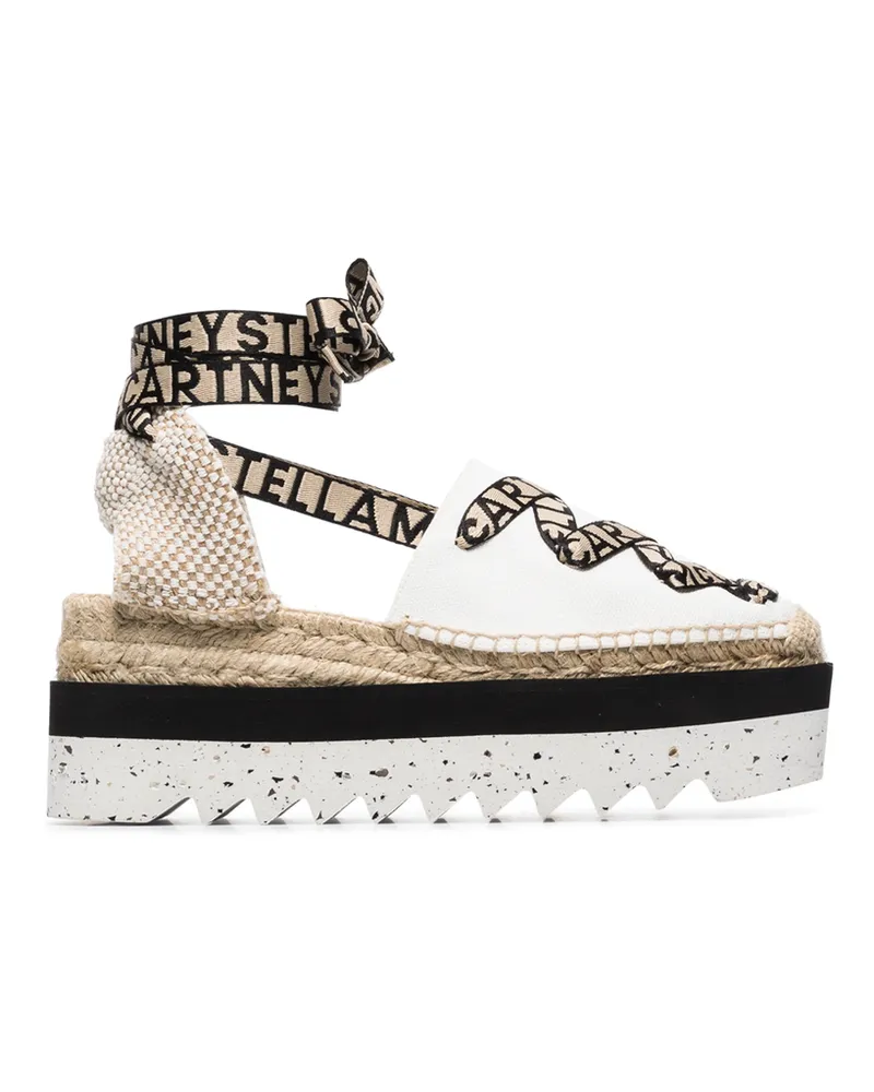 Stella McCartney Gaia Lace-up Espadrilles White