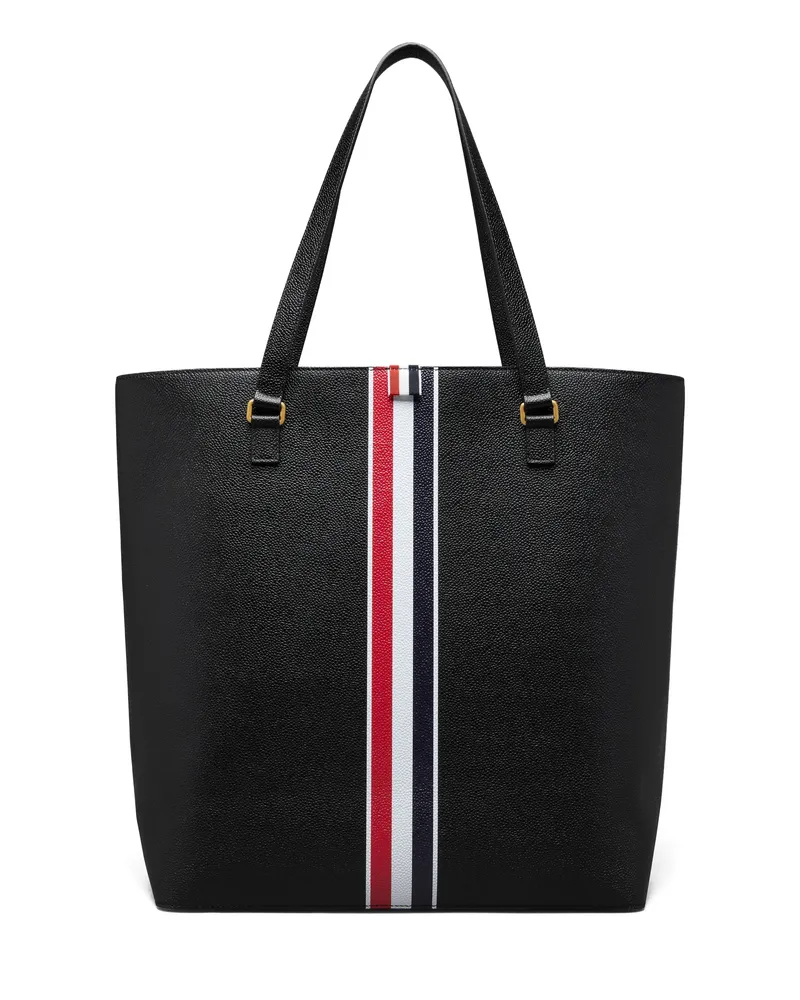 Thom Browne RWB-stripe Tote Bag Black