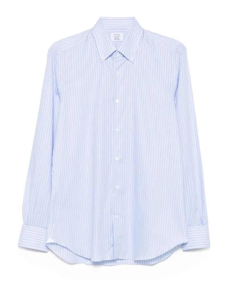 MAZZARELLI Striped-pattern Shirt Blue