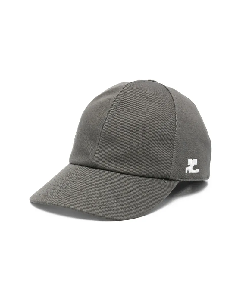 Courrèges Signature AC Logo-detail Baseball Cap Grey