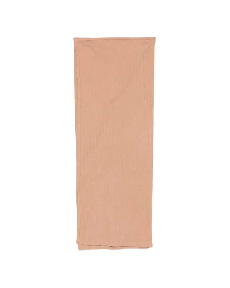 Baserange Ribbed-knit Maxi Skirt Neutrals