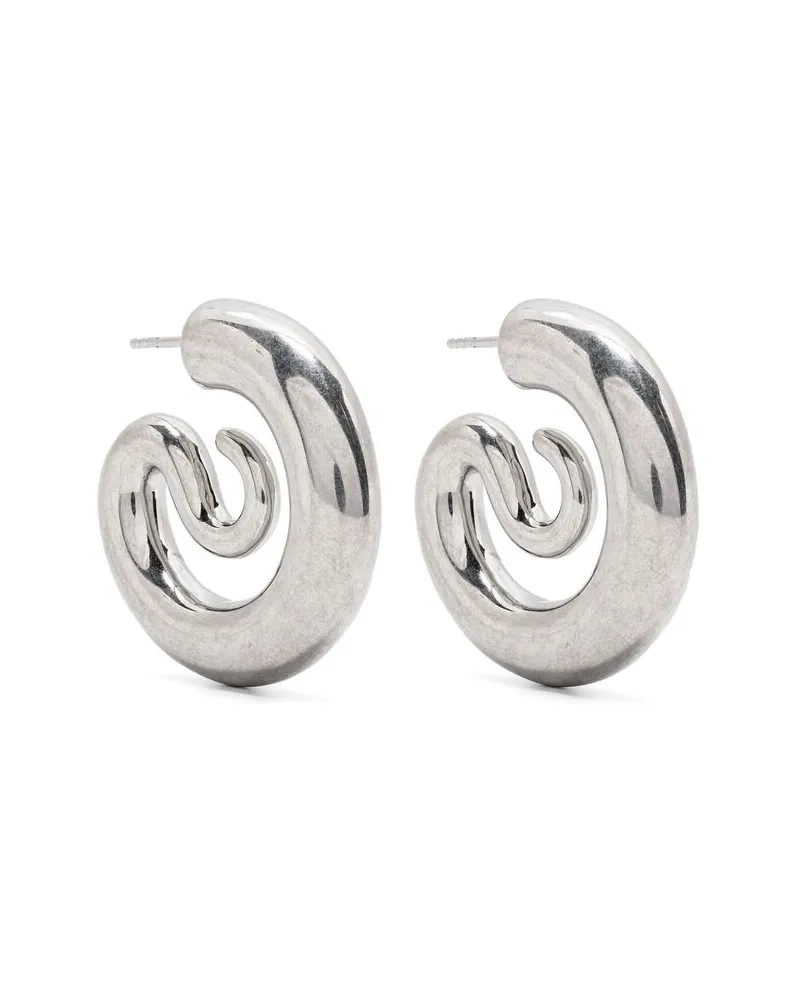 PANCONESI Small Serpent Earrings Silver