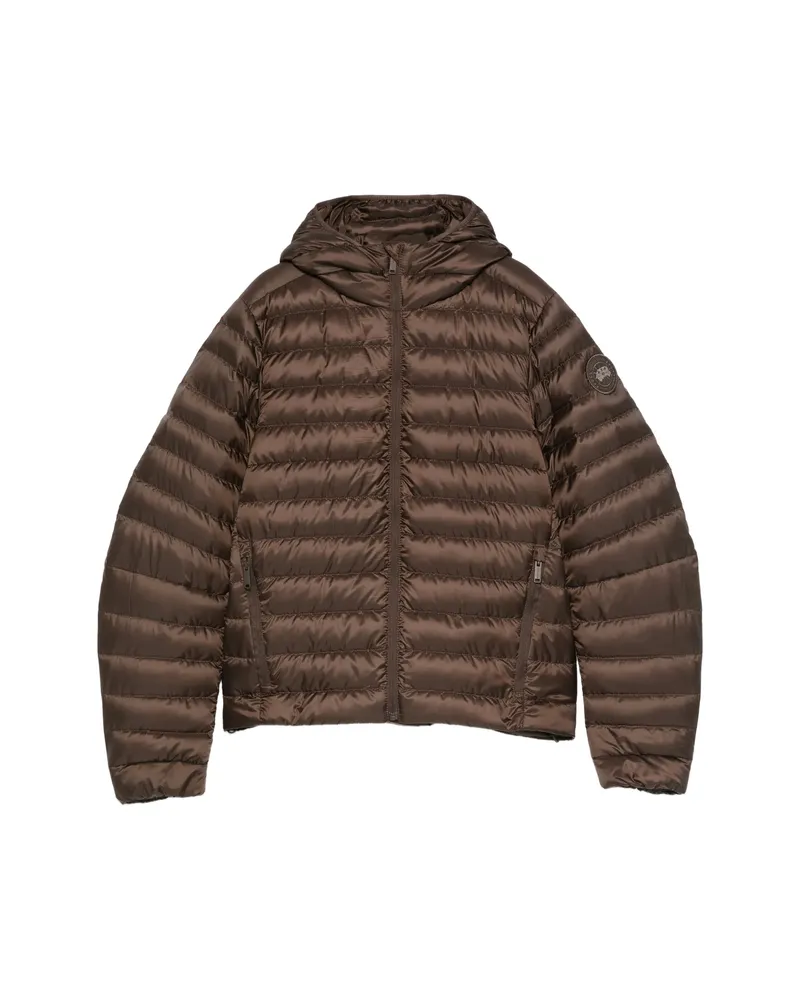 Canada Goose Hooded Quilted Jacket Brown
