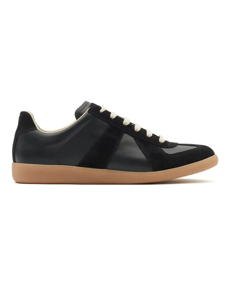 Maison Margiela Replica Low-top Leather Sneakers Black