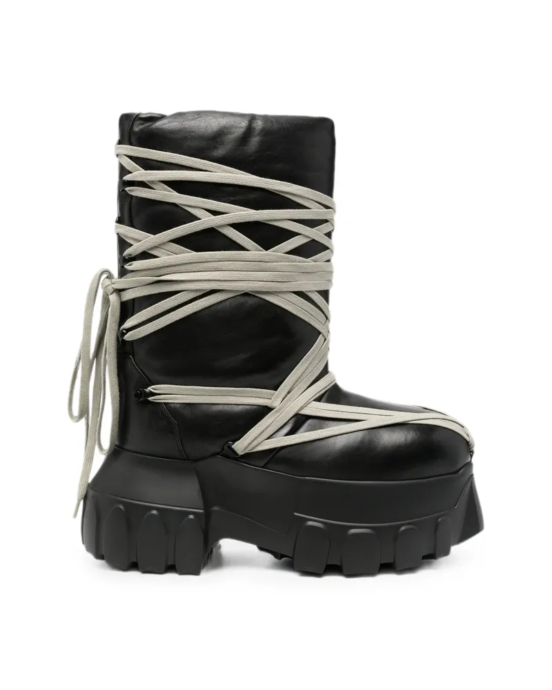 Rick Owens Mega Bumper Lace-up Boots Black