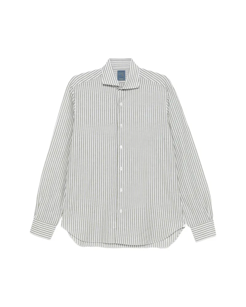BARBA Striped Shirt Green
