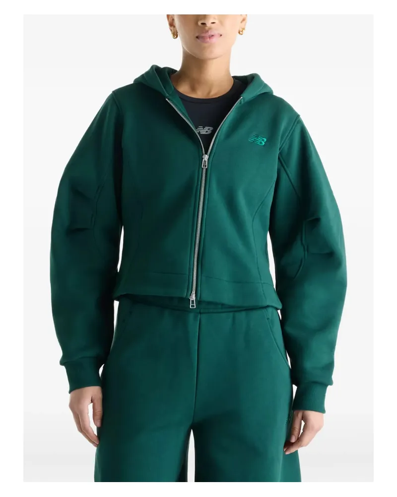 New Balance Athletics Crafted Fleece Full Zip Green