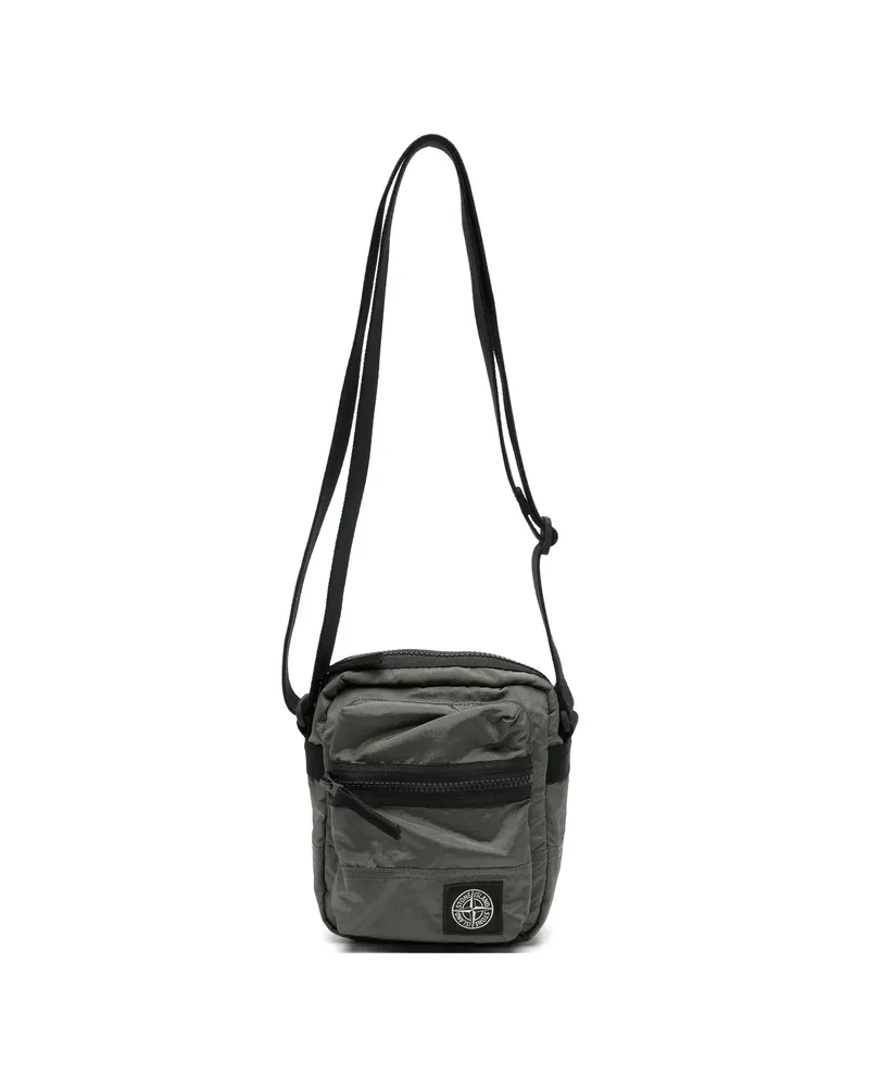 Stone Island Logo-patch Messenger Bag Green