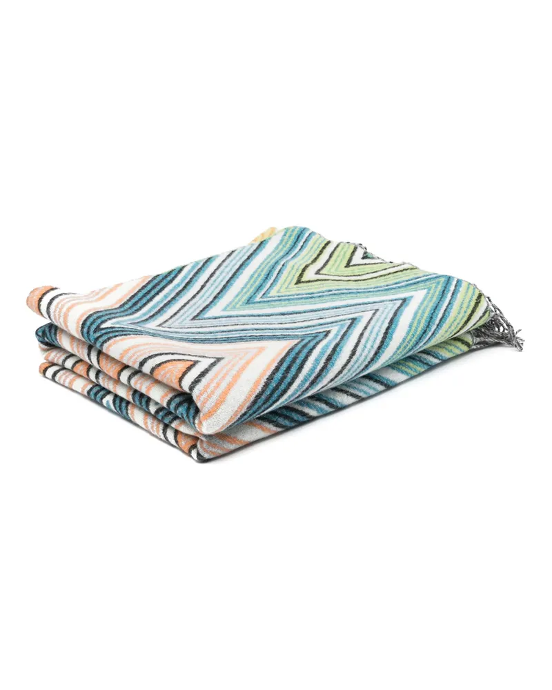 Missoni Home Zigzag-design Blanket (190cmx130cm Green