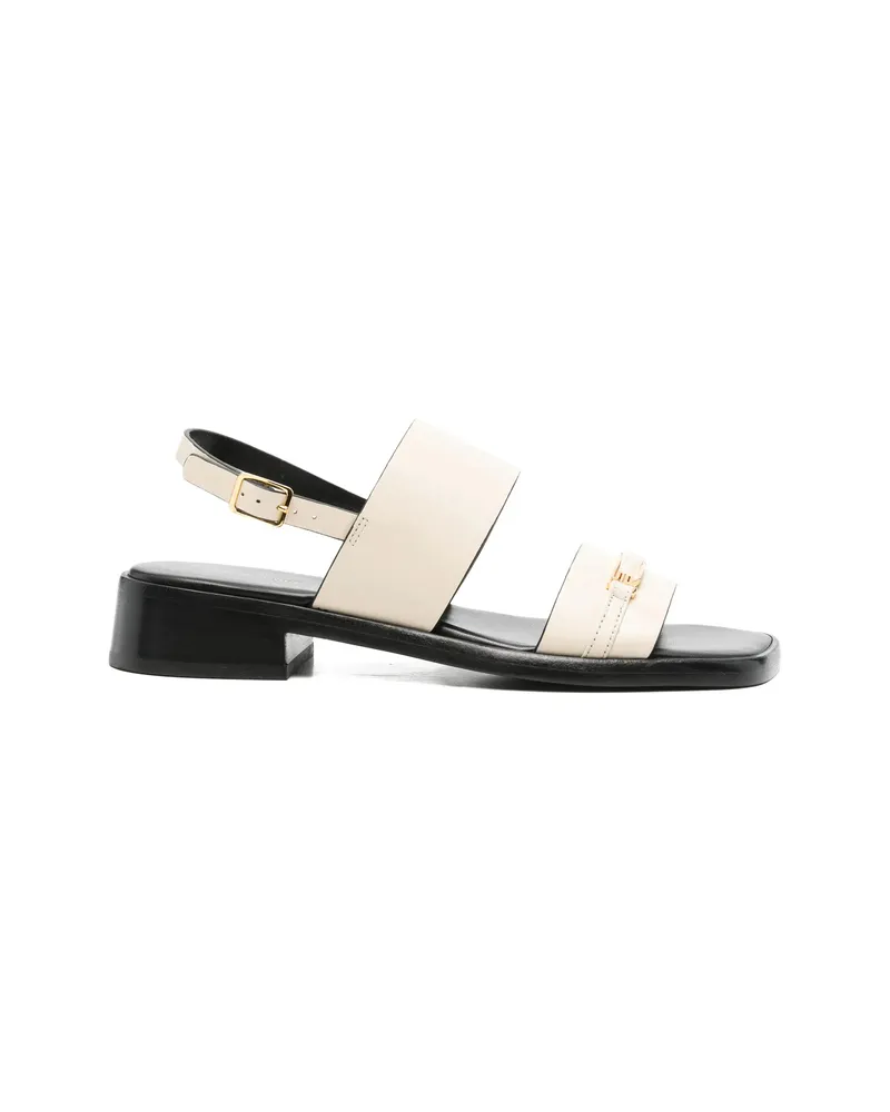 Sergio Rossi Buckled-strap Sandals Neutrals