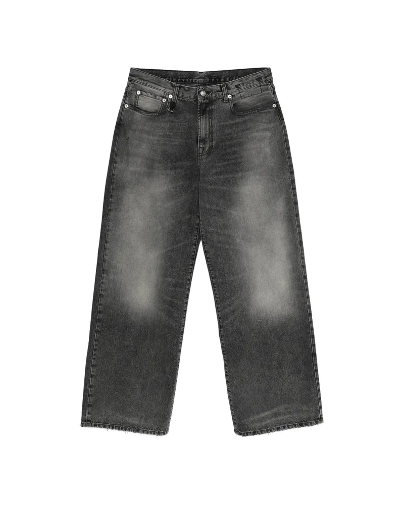 R13 Frayed Jeans Black