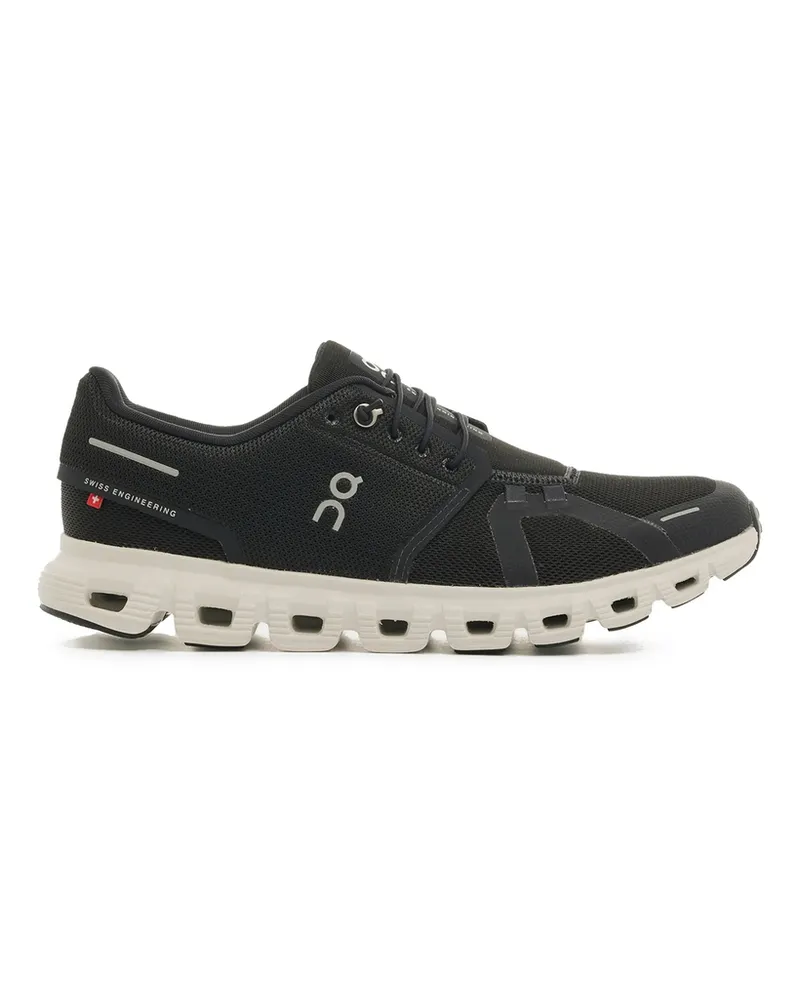 ON Cloud 6 Lace-up Logo Sneakers Black