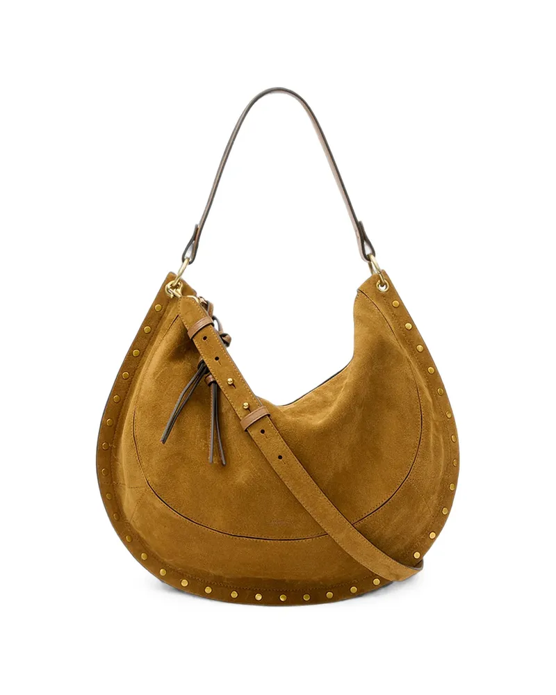 Isabel Marant Oskan Soft L Suede Bag Brown