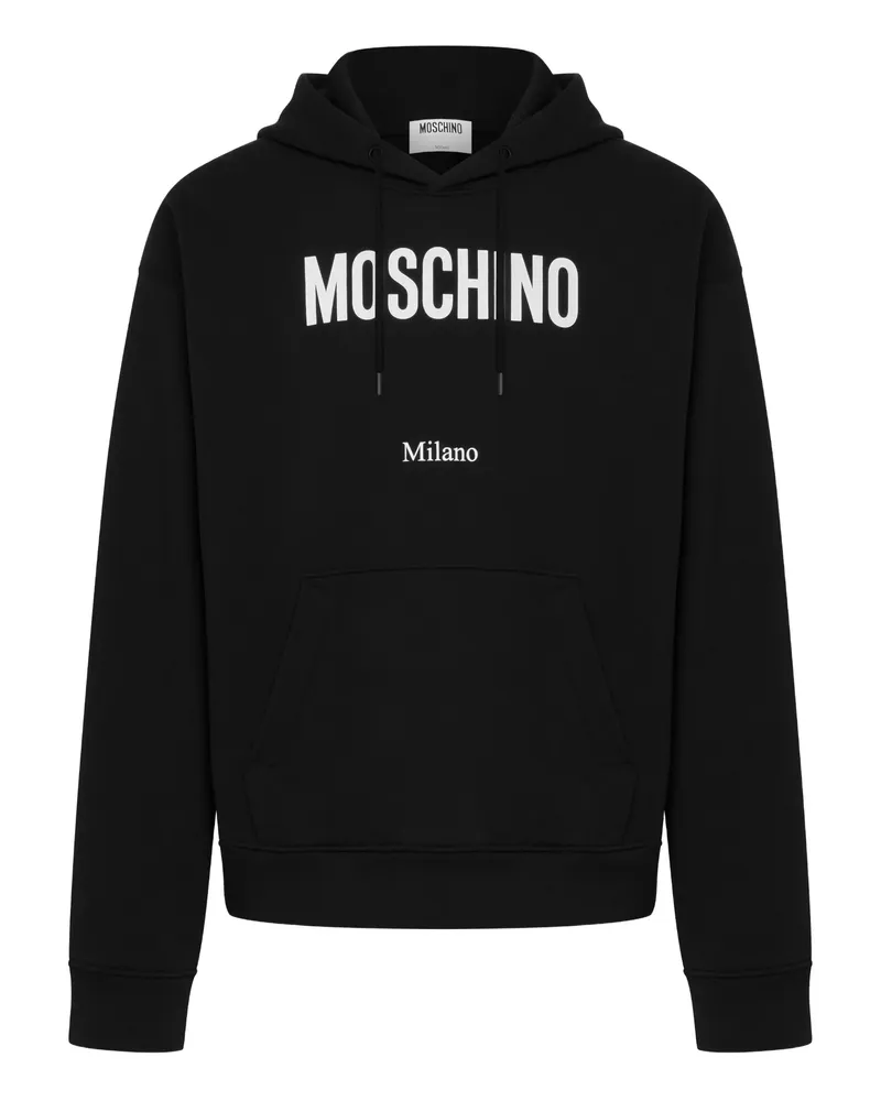 Moschino Logo-print Hoodie Black