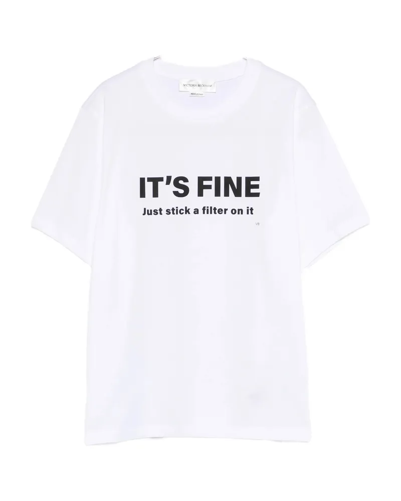 Victoria Beckham Slogan-print T-shirt White