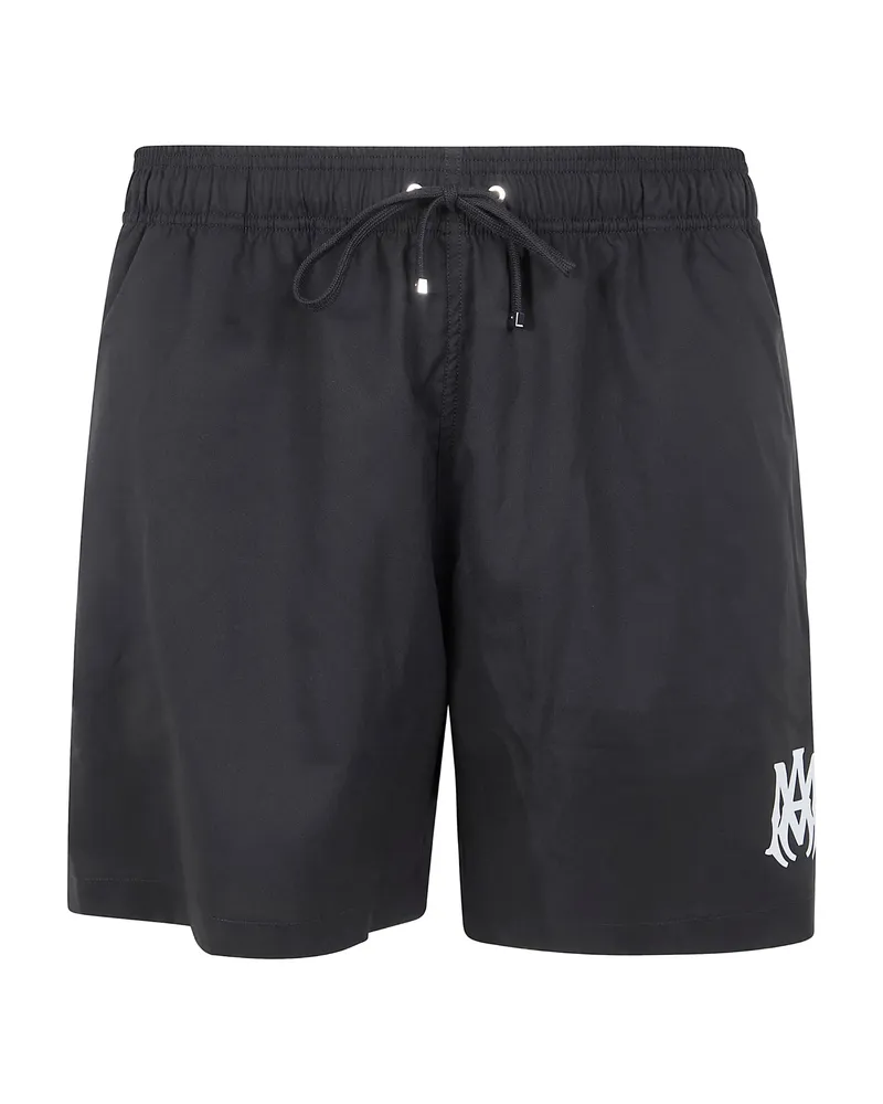 Amiri Logo Swim Shorts Black