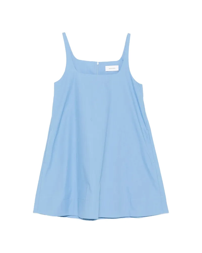 BONDI BORN Avilia Square-neck Mini Dress Blue