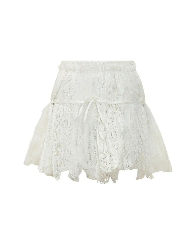 J.W.Anderson Lace-trim Tie-fastening Skirt White