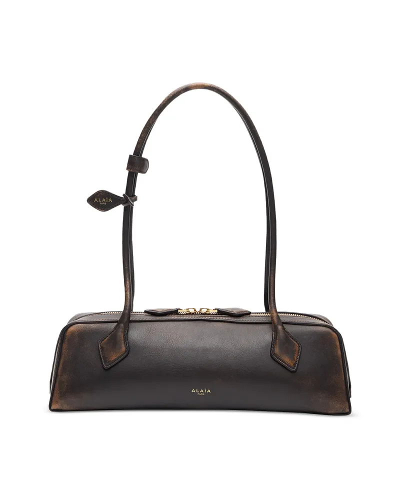 Alaïa Medium La Teckel Shoulder Bag Brown