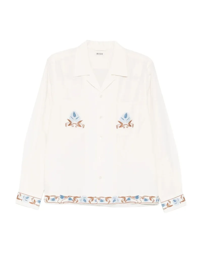 BODE Nouveau Vine Shirt Neutrals