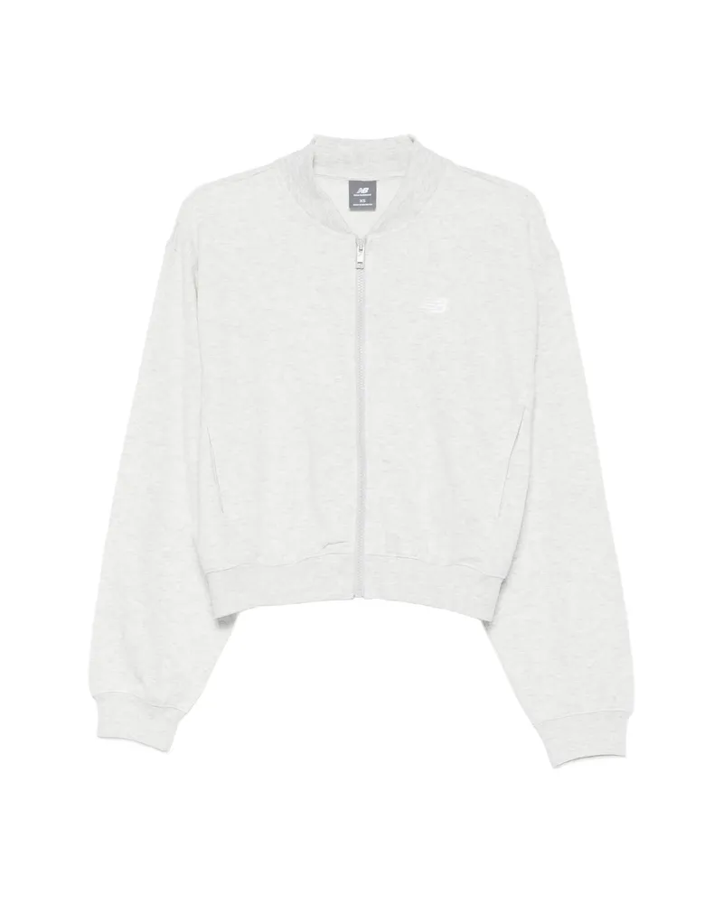New Balance Zip Bomber Jacket Grey