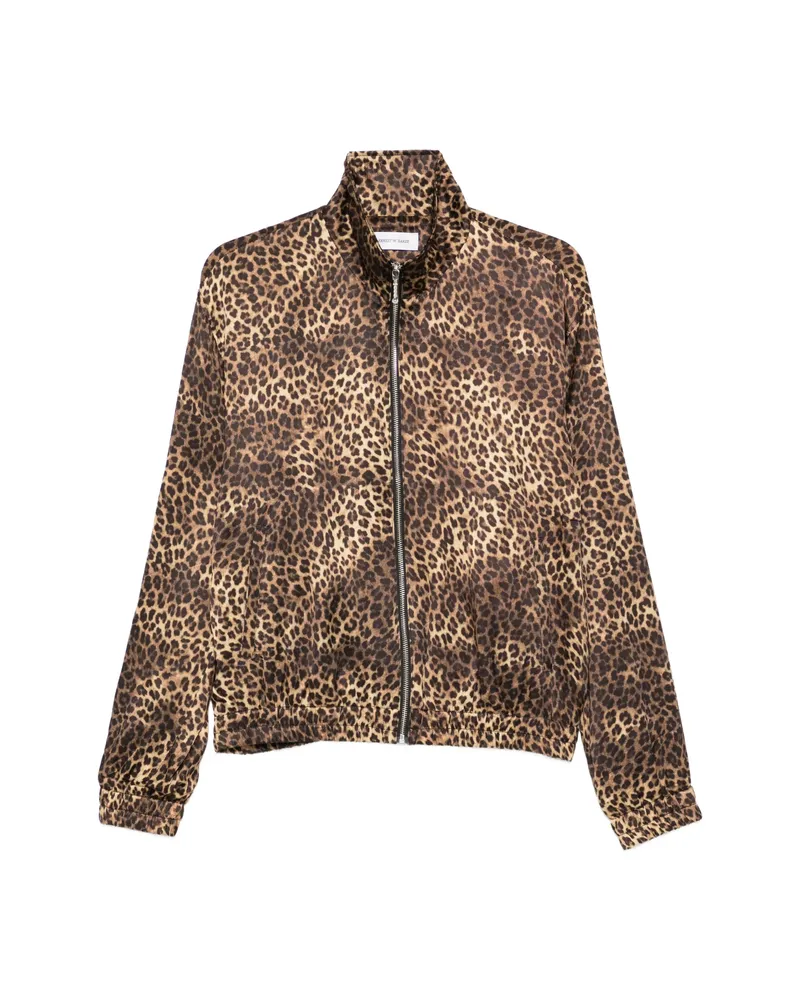 Ernest W. Baker Animal-print Zip-fastening Jacket Neutrals
