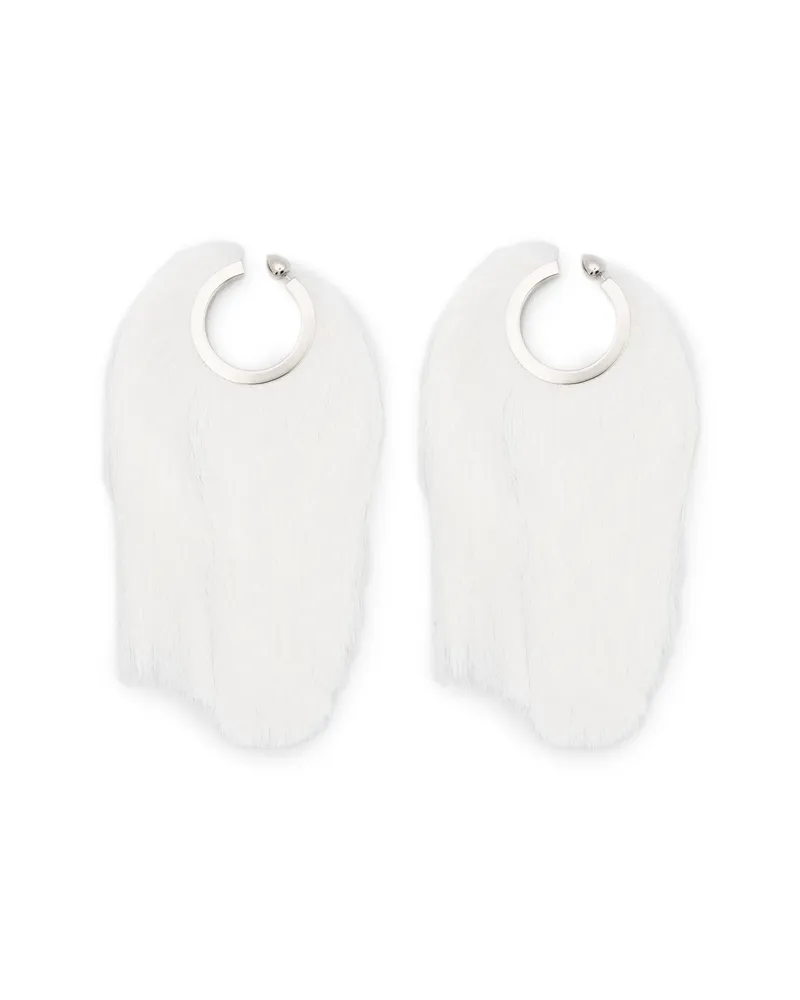 Alaïa Fringed Earrings Silver