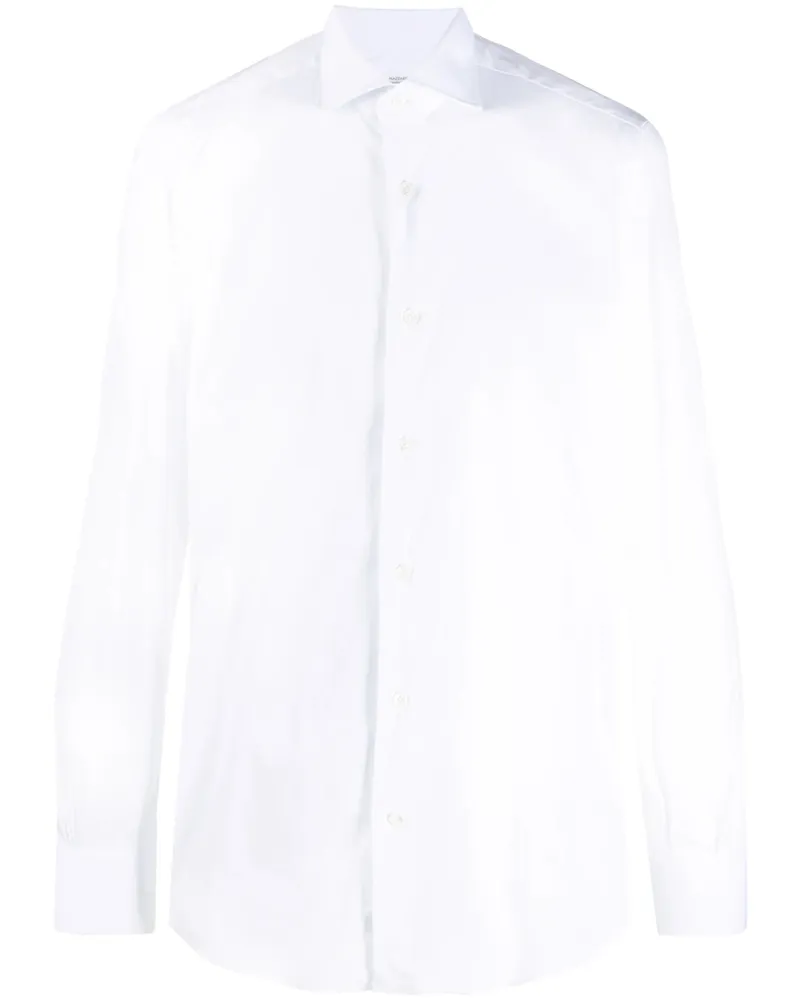 MAZZARELLI Plain Buttoned Shirt White