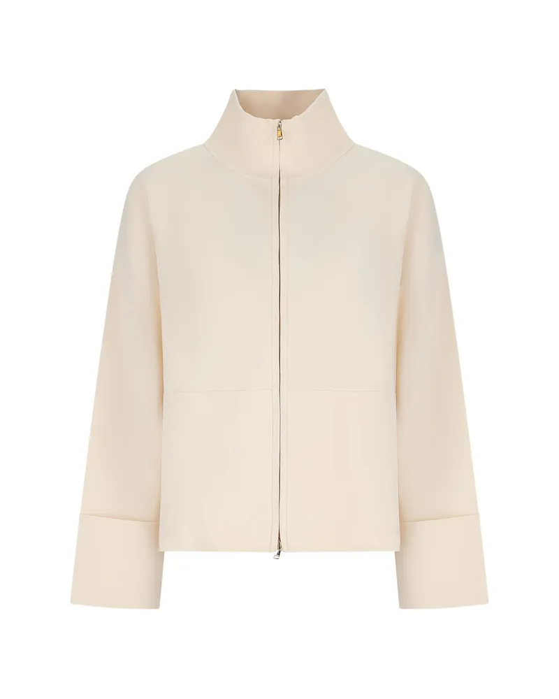 Max Mara Plava Zip-up Cardigan Neutrals