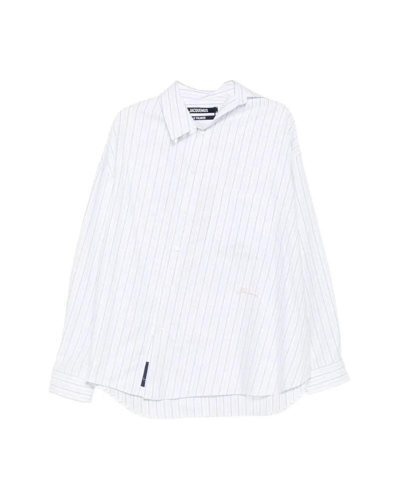 Jacquemus Cuadro Striped-pattern Shirt White