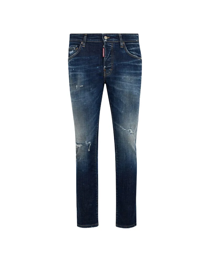 Dsquared2 Distressed Jeans Blue