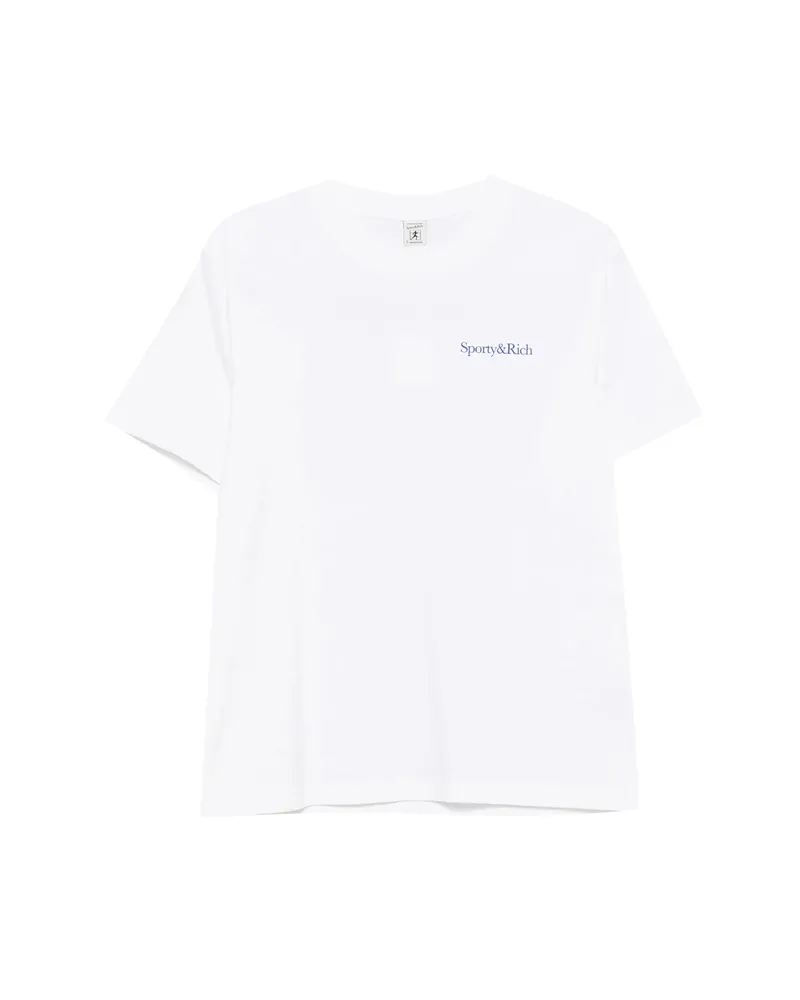 SPORTY & RICH Slogan-print T-shirt White