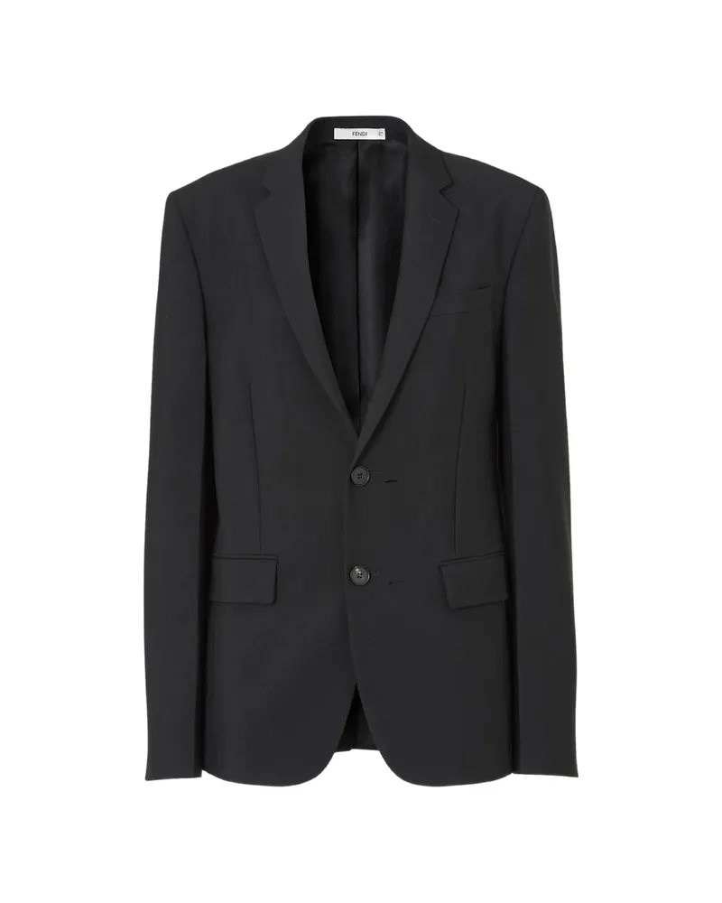 Fendi Single-breasted Blazer Black