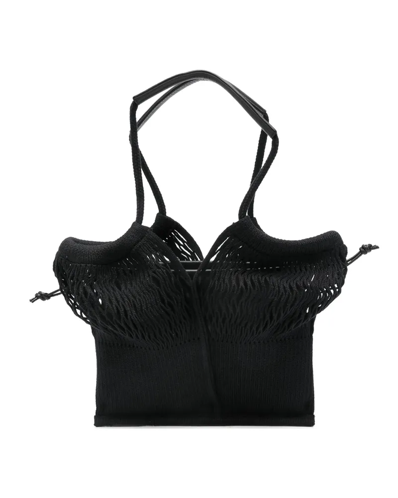 HEREU Maria Netted Tote Bag Black
