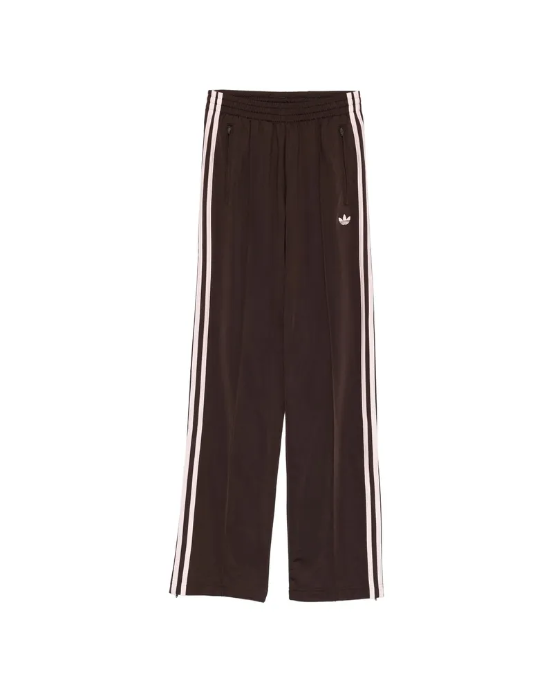 adidas Logo-embroidered Trousers Brown