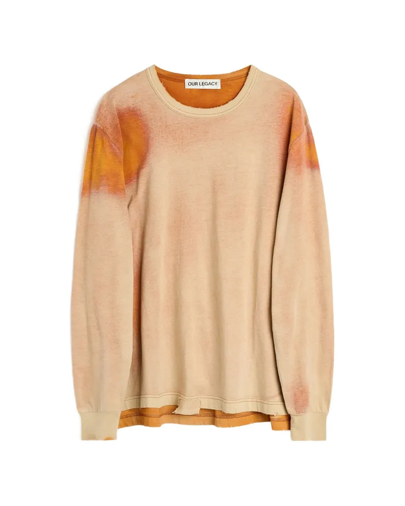 Our Legacy Cruise Sprouting Ocean Long-sleeve T-shirt Neutrals