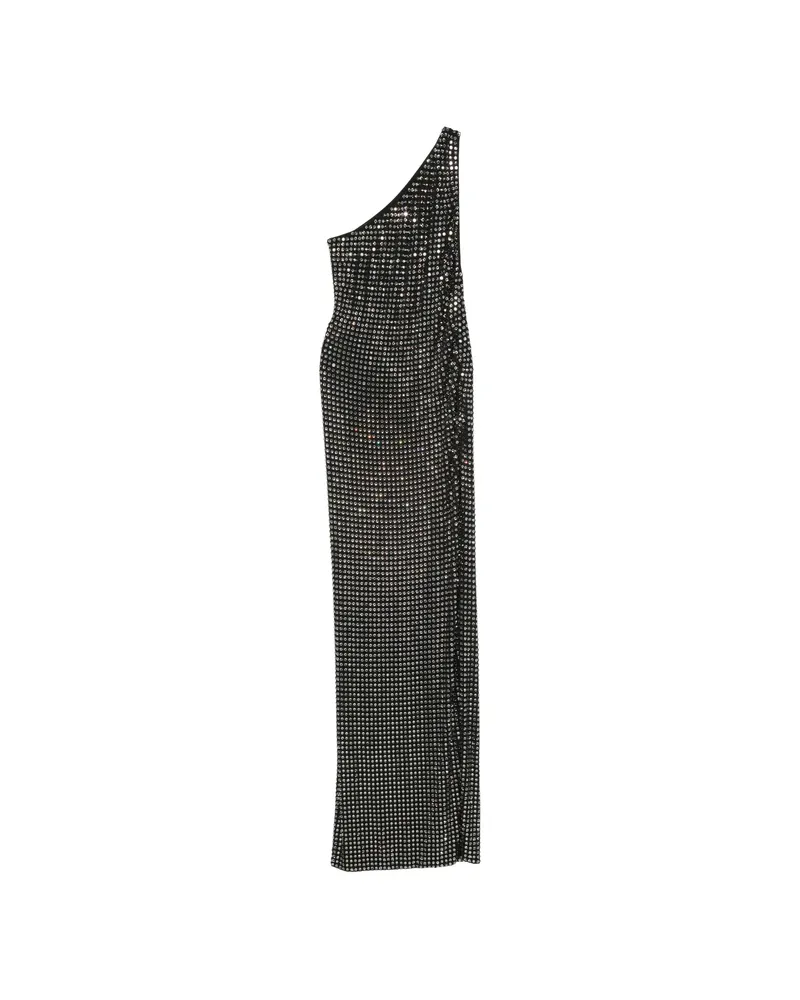 Gucci Crystal-embellished One-shoulder Dress Black
