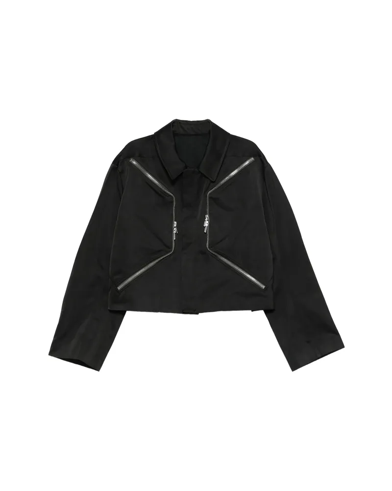Rick Owens Zip-up Shirt Jacket Black