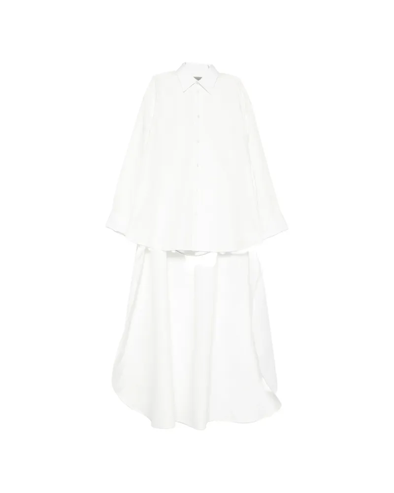 Balenciaga Cape-detail Shirt White