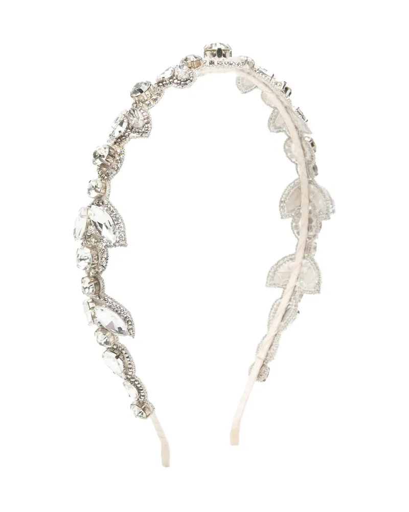 Jennifer Behr Crystal-embellishment Hair Band Silver