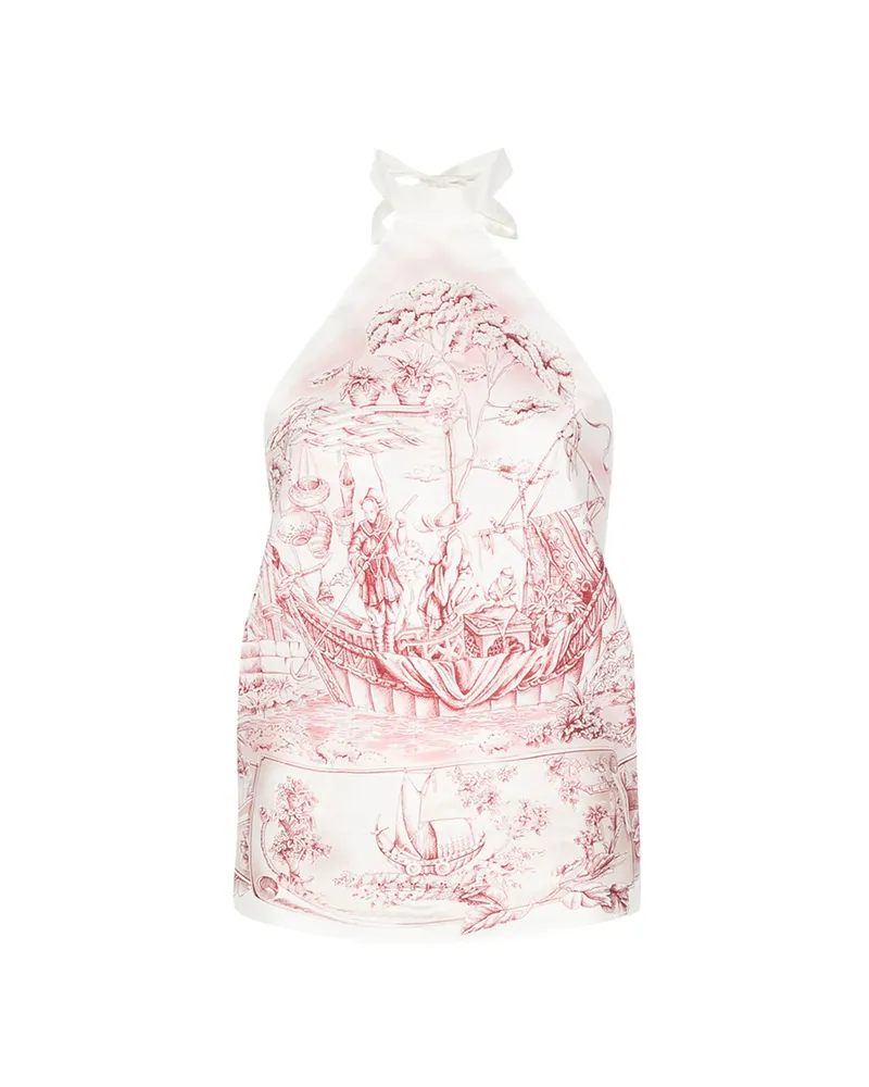Ferragamo Graphic-print Top White