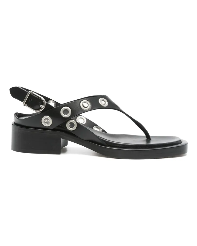 Durazzi Milano 35mm Eyelet-detail Sandals Black